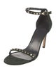 Stuart Weitzman Suede Studded Accents Sandals