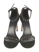 Stuart Weitzman Suede Studded Accents Sandals