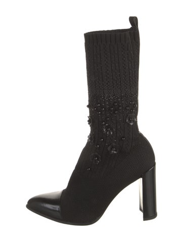Stuart Weitzman Boots Crystal Embellishments Sock US 7 |