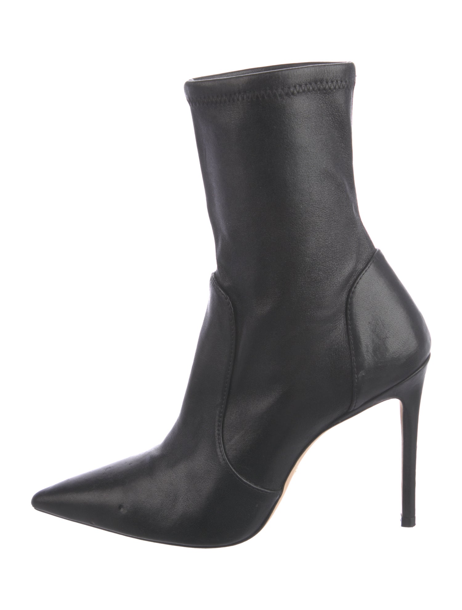 Stuart Weitzman Leather Sock Boots