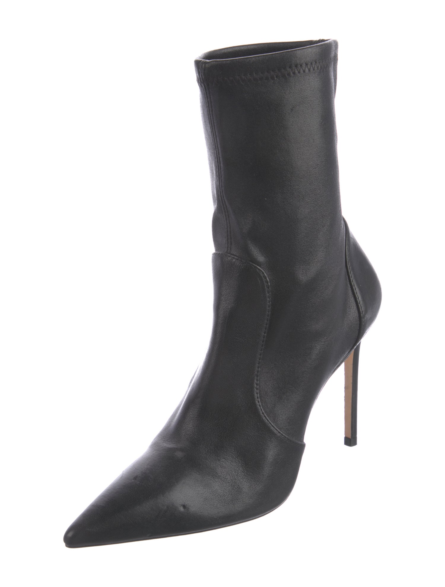 Stuart Weitzman Leather Sock Boots