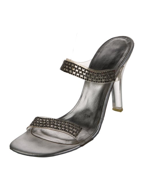 Stuart Weitzman Crystal Embellishments Slides