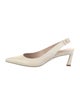 Stuart Weitzman Leather Slingback Pumps