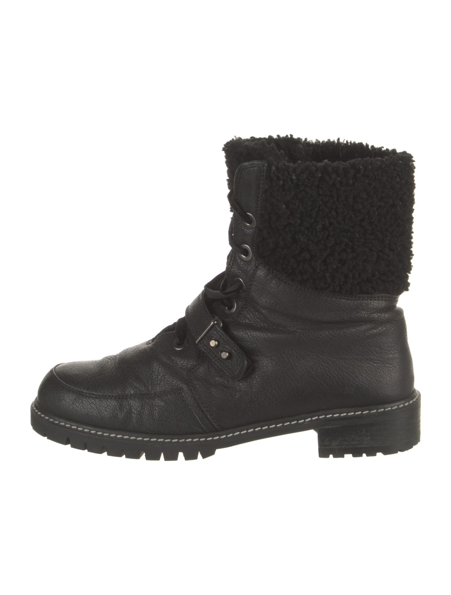 Stuart Weitzman Leather Combat Boots