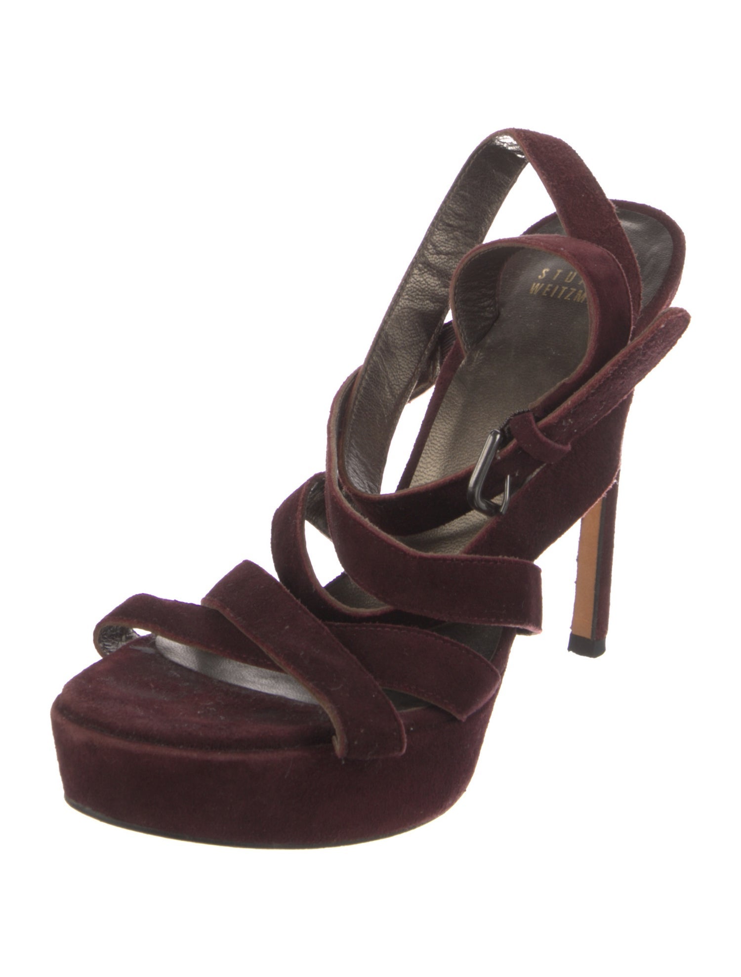 Stuart Weitzman Suede Slingback Sandals