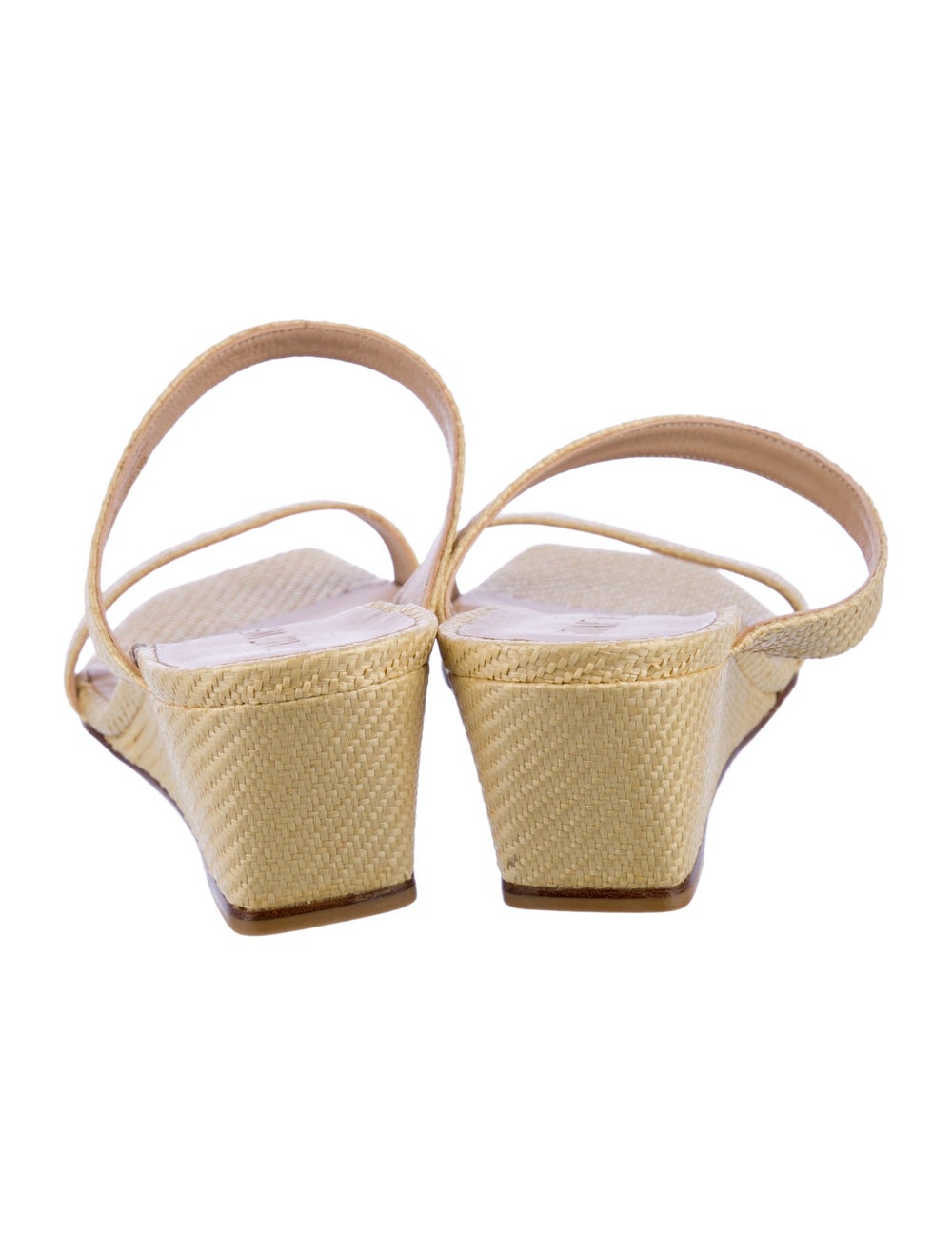Stuart Weitzman Raffia Slides Neutrals - image 4
