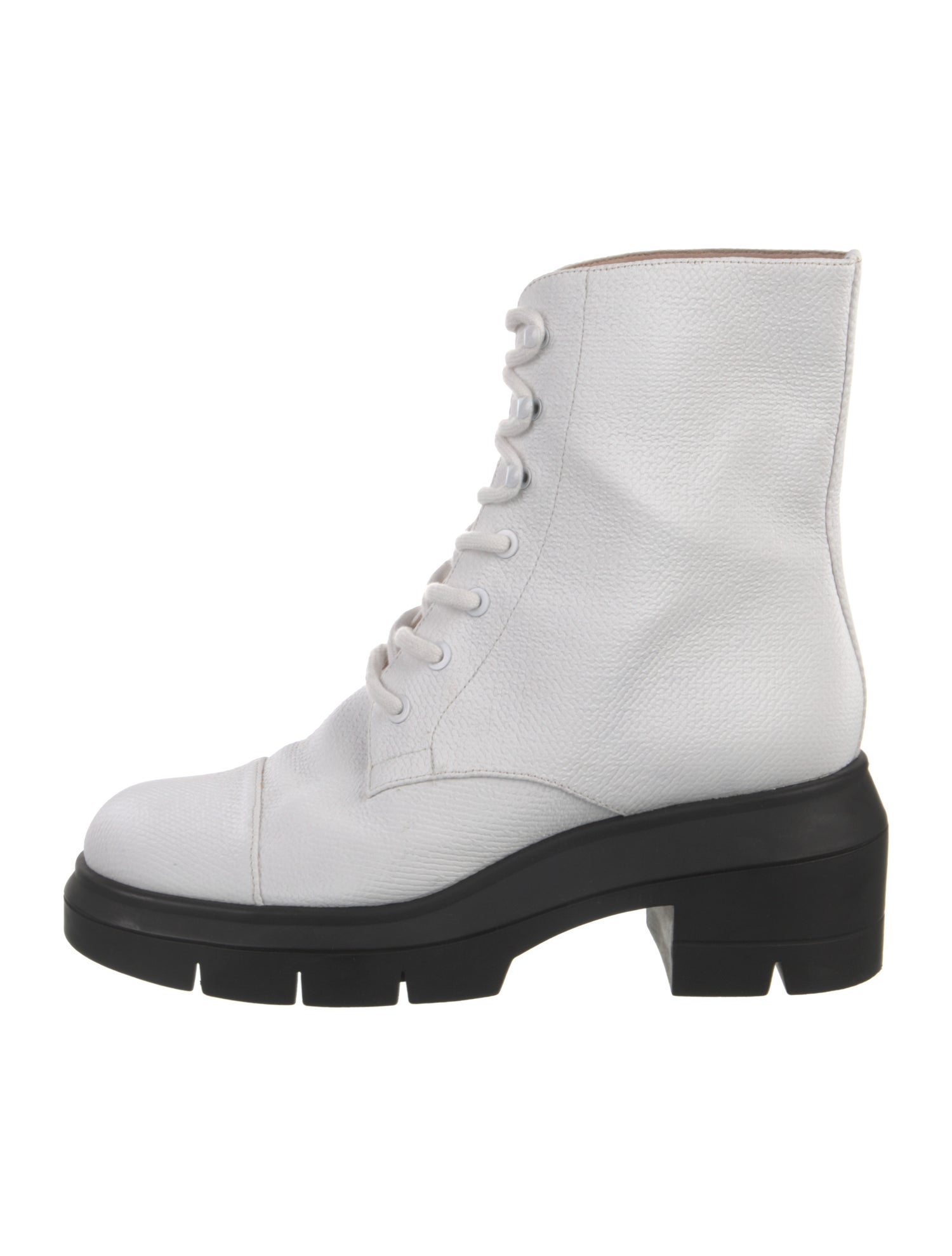Stuart Weitzman Leather Combat Boots