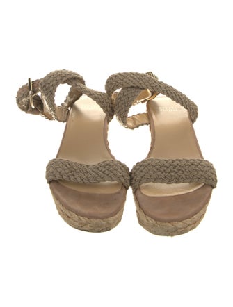 Stuart Weitzman Jute Braided Accents Espadrilles