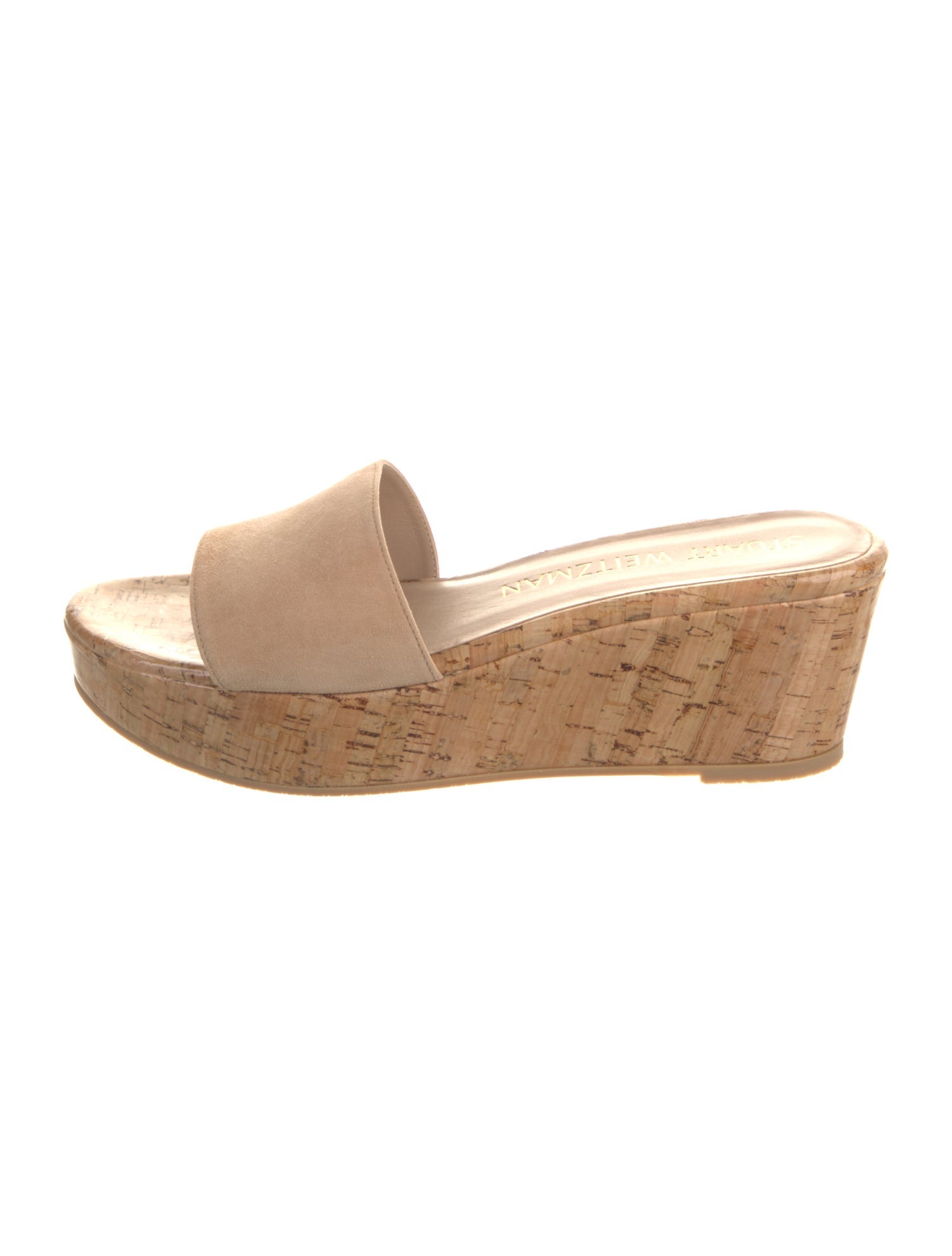 Stuart Weitzman Suede Slides