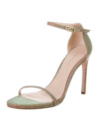 Stuart Weitzman Glitter Glitter Accents Sandals