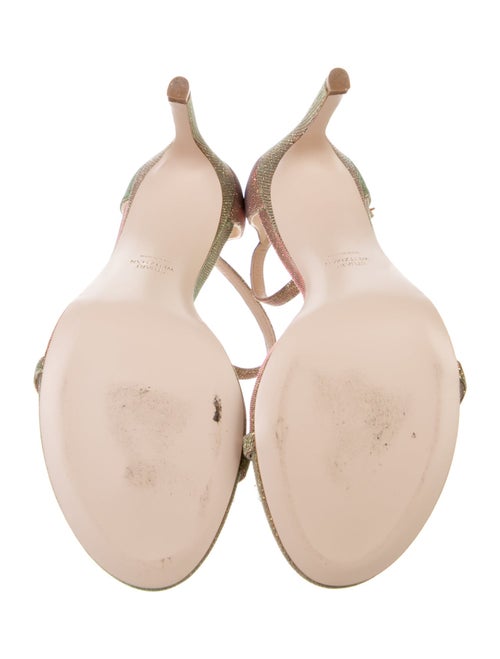 Stuart Weitzman Glitter Glitter Accents Sandals