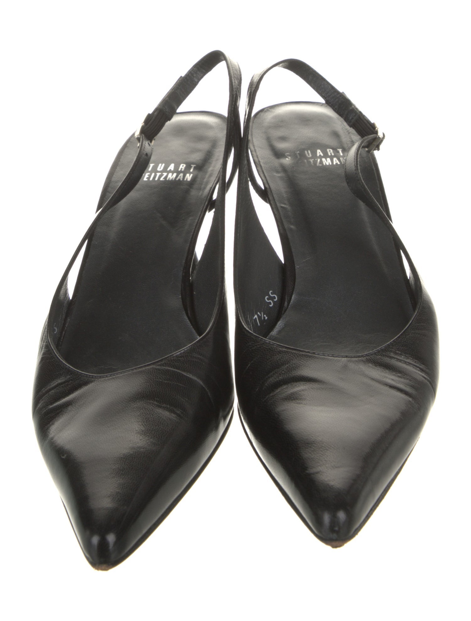 Stuart Weitzman Leather Slingback Pumps