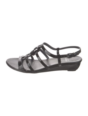 Stuart Weitzman Patent Leather Slingback Sandals