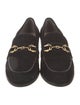 Stuart Weitzman Horsebit Accent Suede Loafers