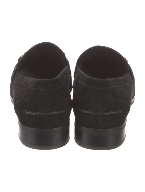 Stuart Weitzman Horsebit Accent Suede Loafers