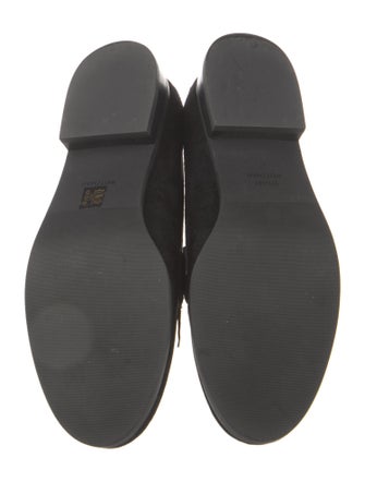 Stuart Weitzman Horsebit Accent Suede Loafers