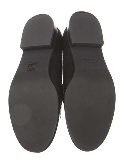 Stuart Weitzman Horsebit Accent Suede Loafers
