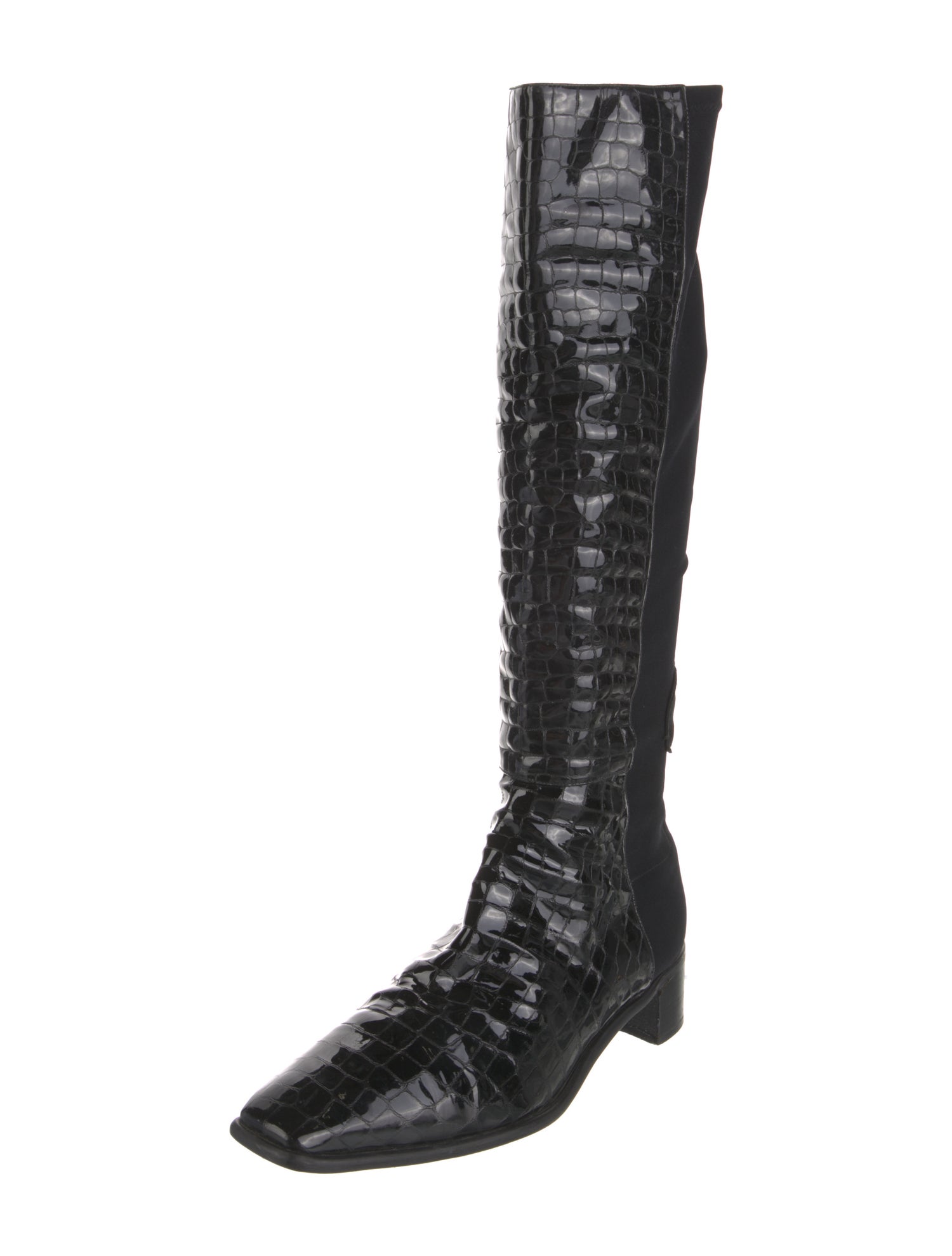 Stuart Weitzman Embossed Leather Boots