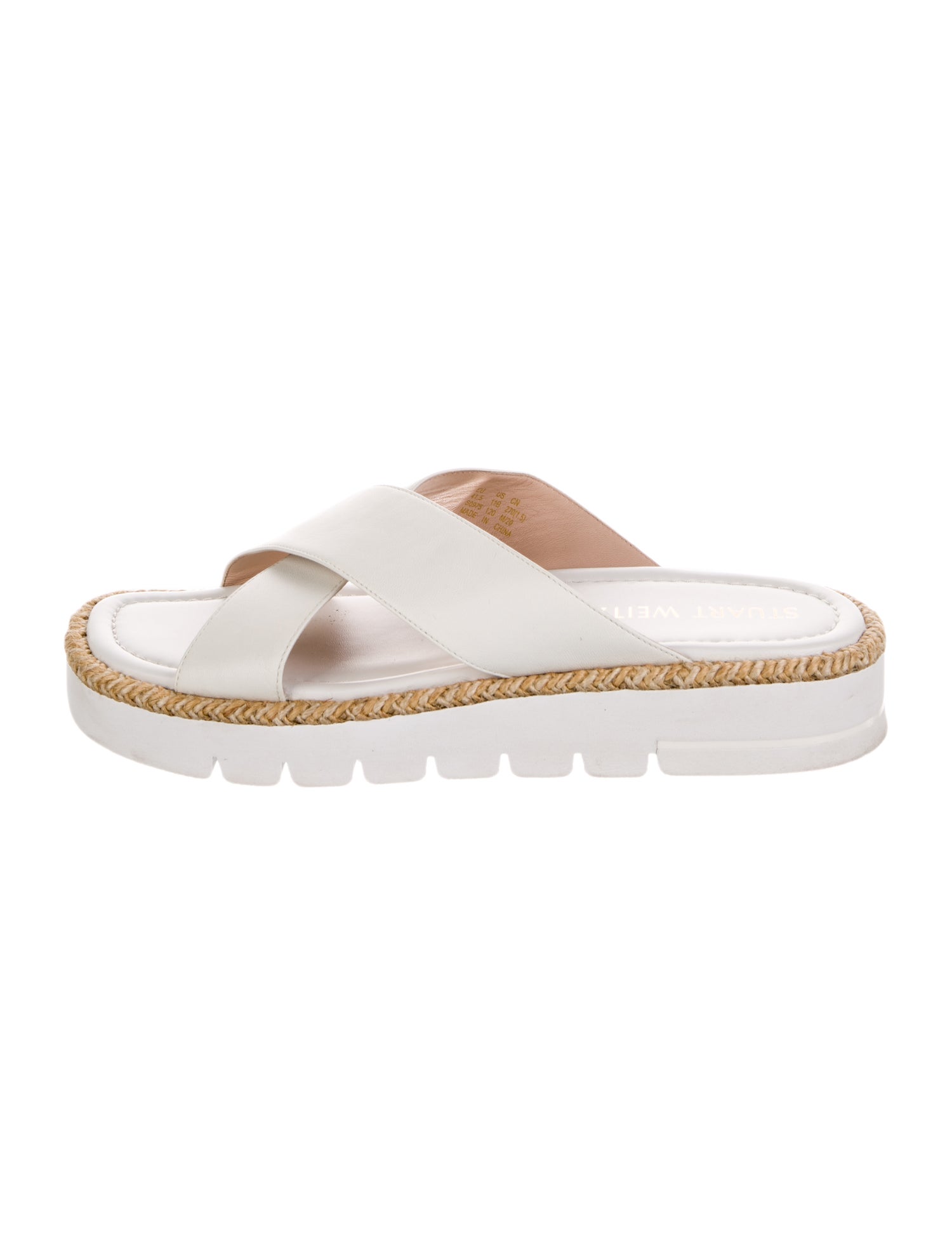 Stuart Weitzman Leather Slides