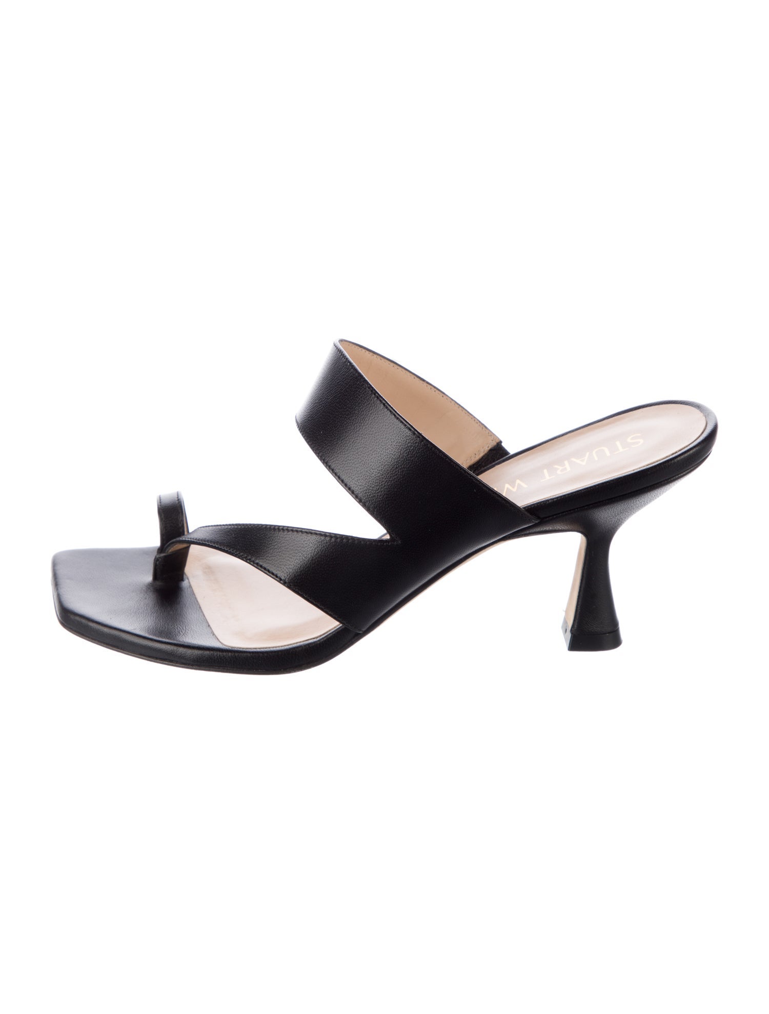 Stuart Weitzman Leather Slides
