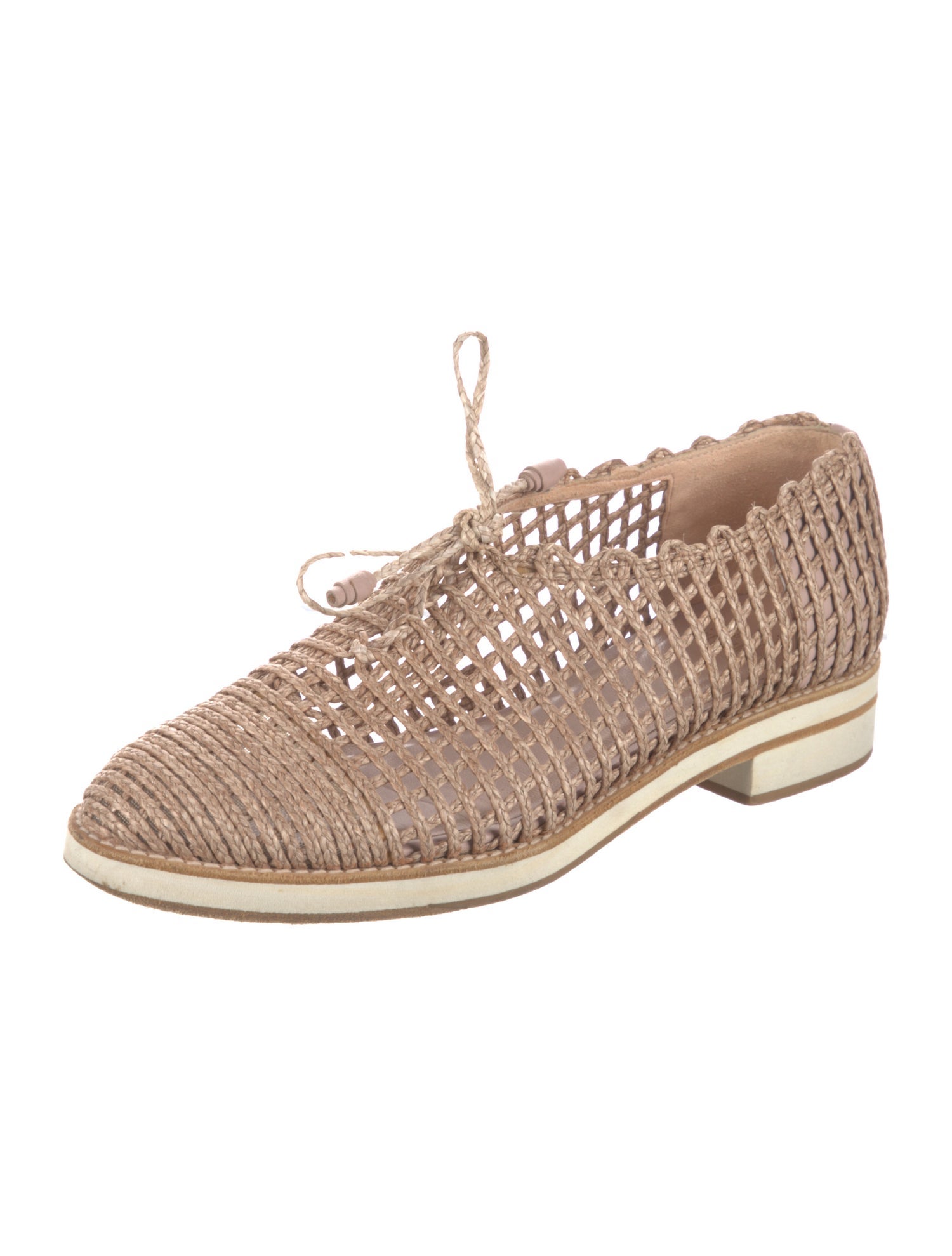 Stuart Weitzman Straw Espadrilles