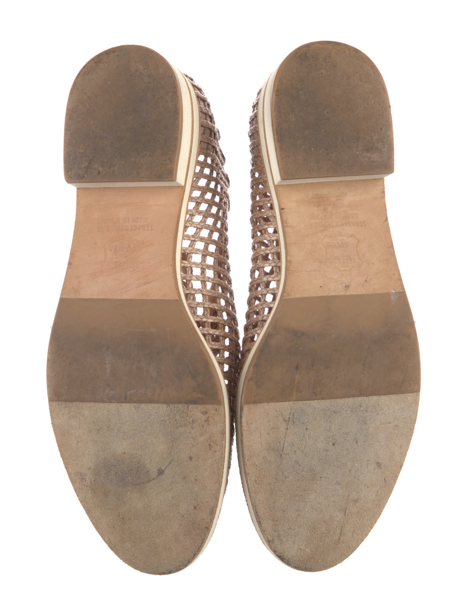 Stuart Weitzman Straw Espadrilles