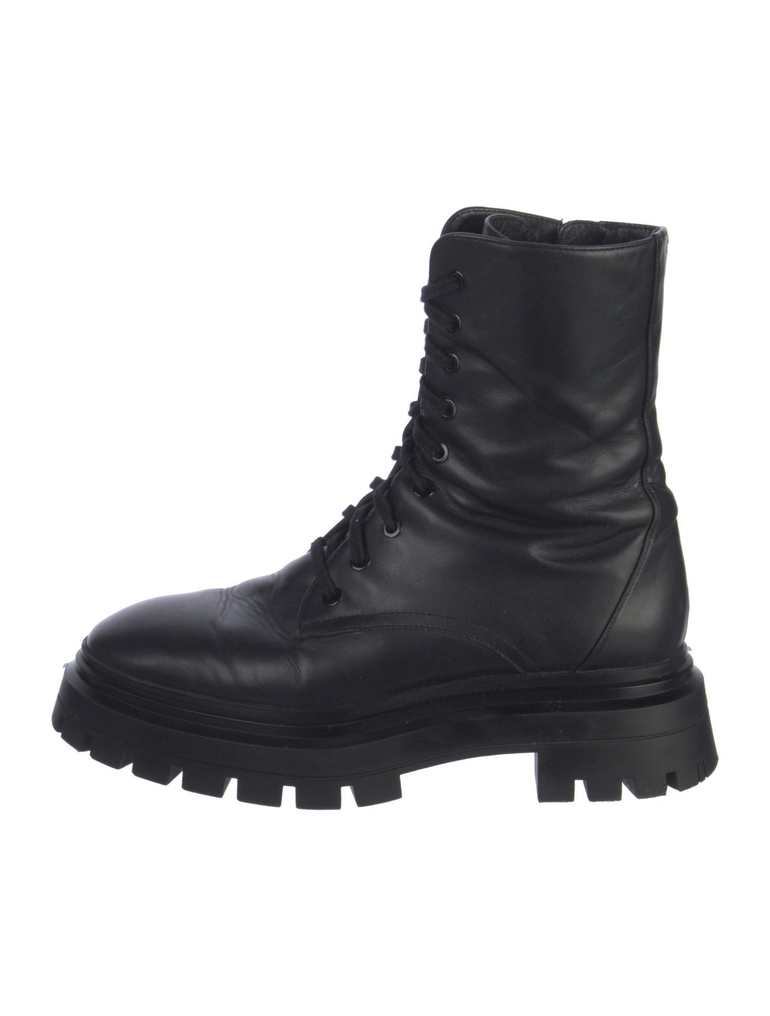 Stuart Weitzman Leather Combat Boots