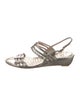 Stuart Weitzman Python T-Strap Sandals