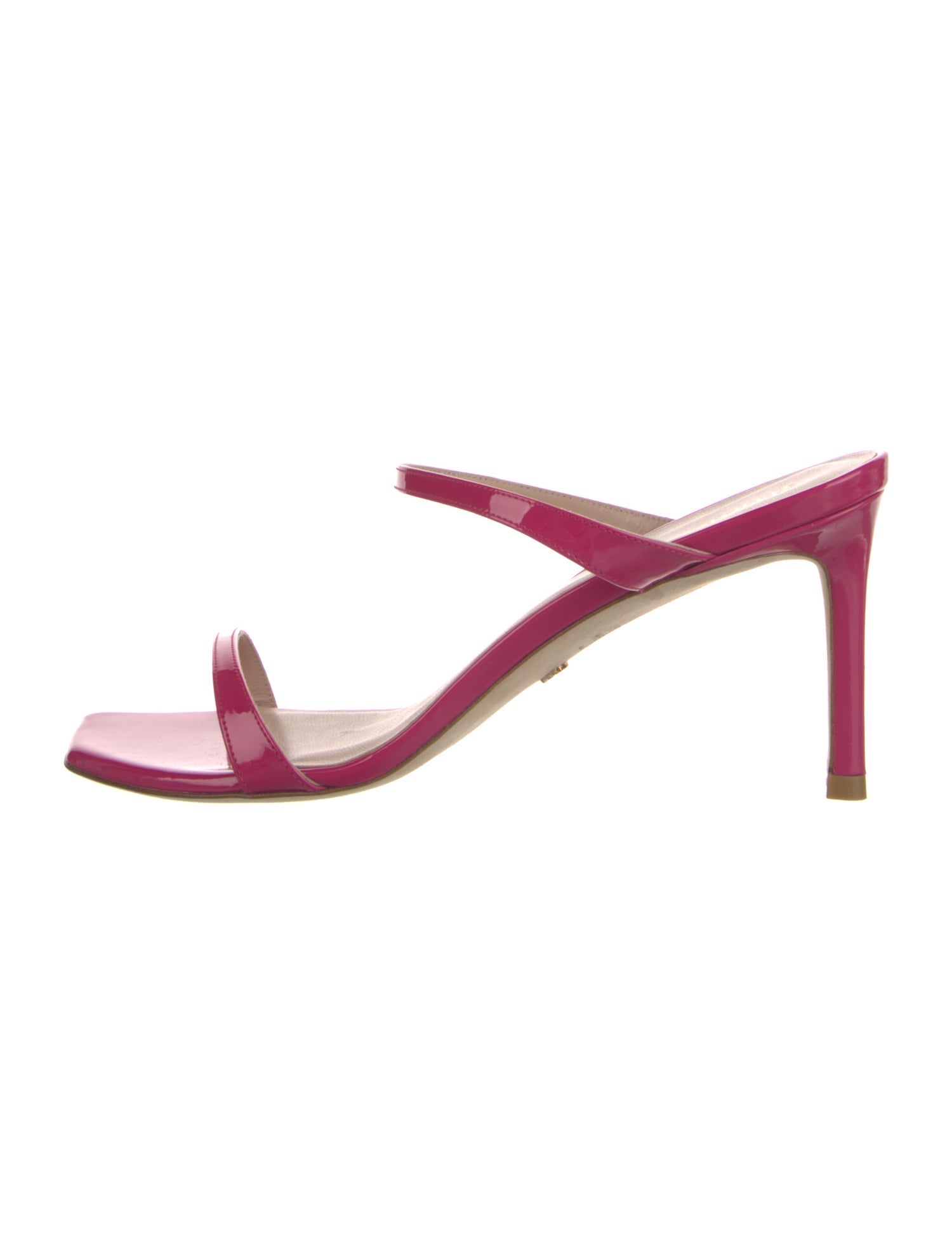 Stuart Weitzman Patent Leather Slides