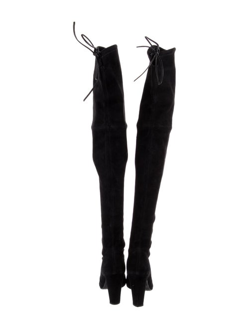 Stuart Weitzman Suede Lace-Up Boots