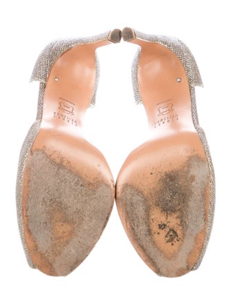 Stuart Weitzman Glitter Glitter Accents D'Orsay Pumps