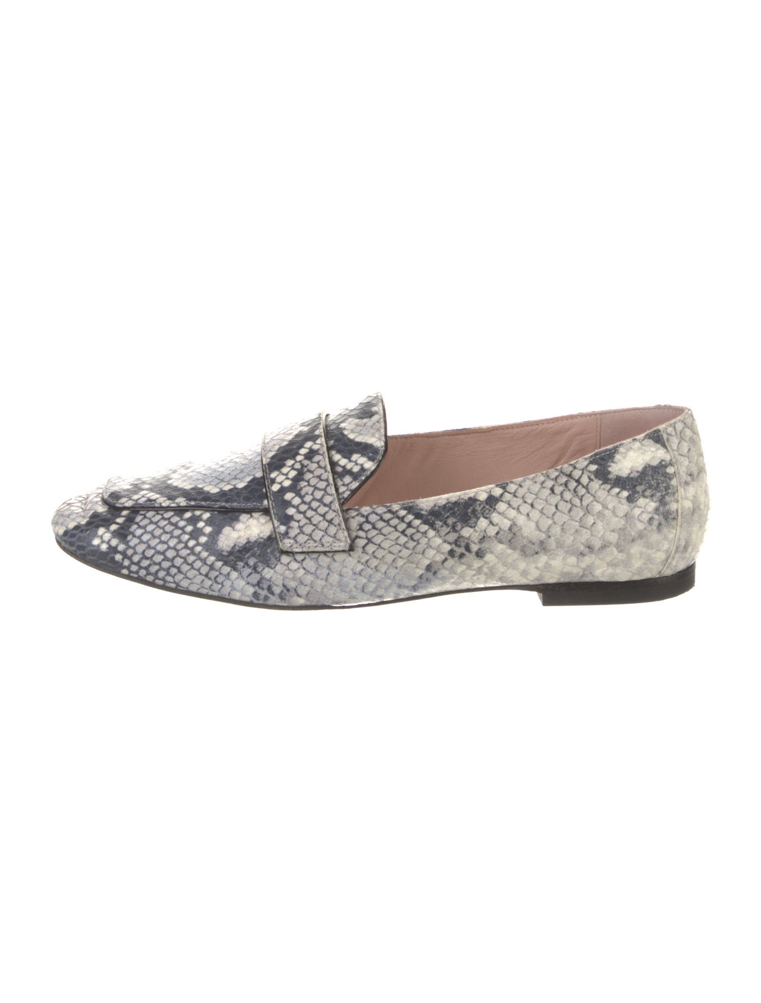 Stuart Weitzman Leather Animal Print Loafers