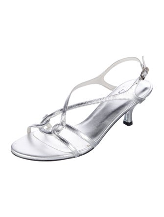 Stuart Weitzman Leather Slingback Sandals