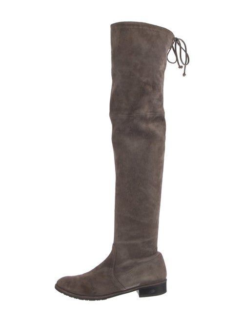 Stuart Weitzman Suede Lace-Up Boots