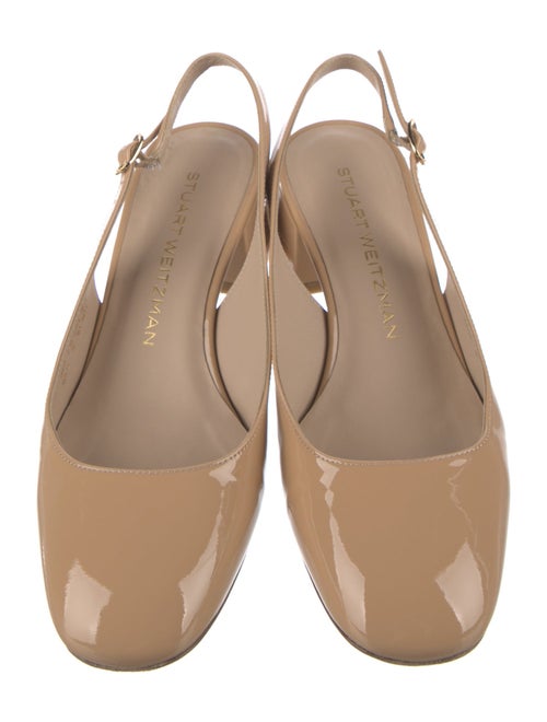 Stuart Weitzman Patent Leather Slingback Pumps