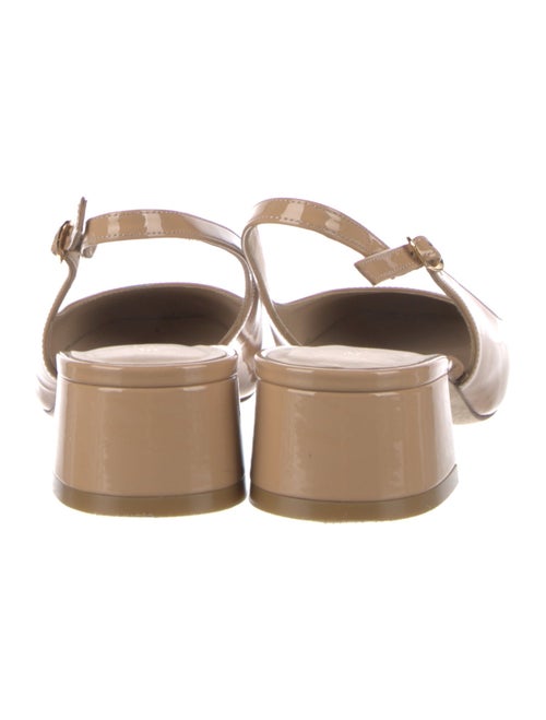 Stuart Weitzman Patent Leather Slingback Pumps
