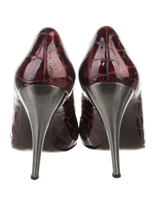 Stuart Weitzman Patent Leather Animal Print Pumps