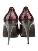 Stuart Weitzman Patent Leather Animal Print Pumps