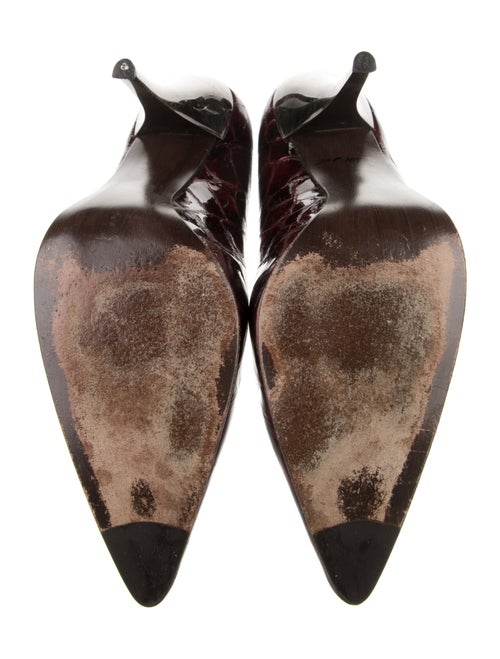 Stuart Weitzman Patent Leather Animal Print Pumps