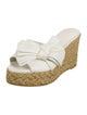 Stuart Weitzman Canvas Bow Accents Espadrilles
