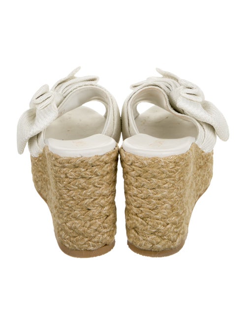 Stuart Weitzman Canvas Bow Accents Espadrilles