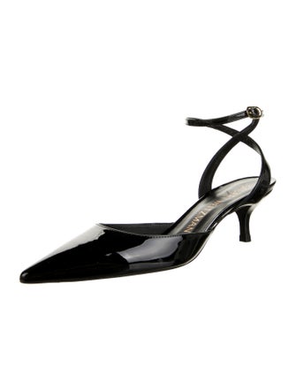 Stuart Weitzman Patent Leather Slingback Pumps