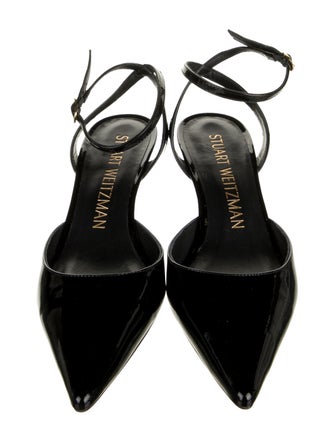 Stuart Weitzman Patent Leather Slingback Pumps
