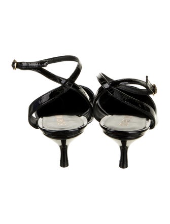 Stuart Weitzman Patent Leather Slingback Pumps