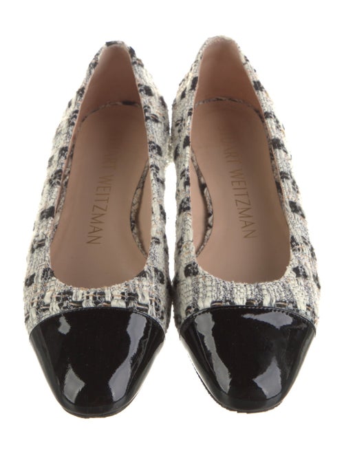 Stuart Weitzman Tweed Printed Ballet Flats