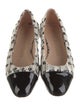 Stuart Weitzman Tweed Printed Ballet Flats