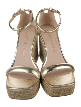 Stuart Weitzman Leather Espadrilles