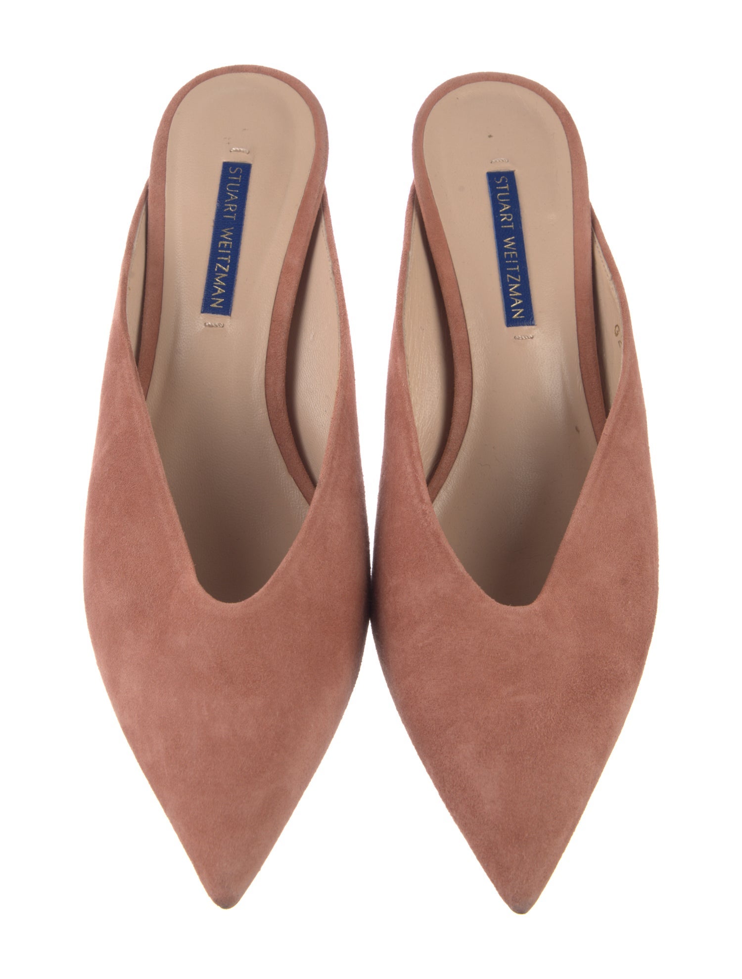 Stuart Weitzman Suede Mules