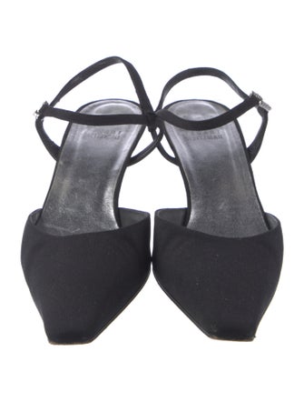 Stuart Weitzman Crystal Embellishments Slingback Pumps