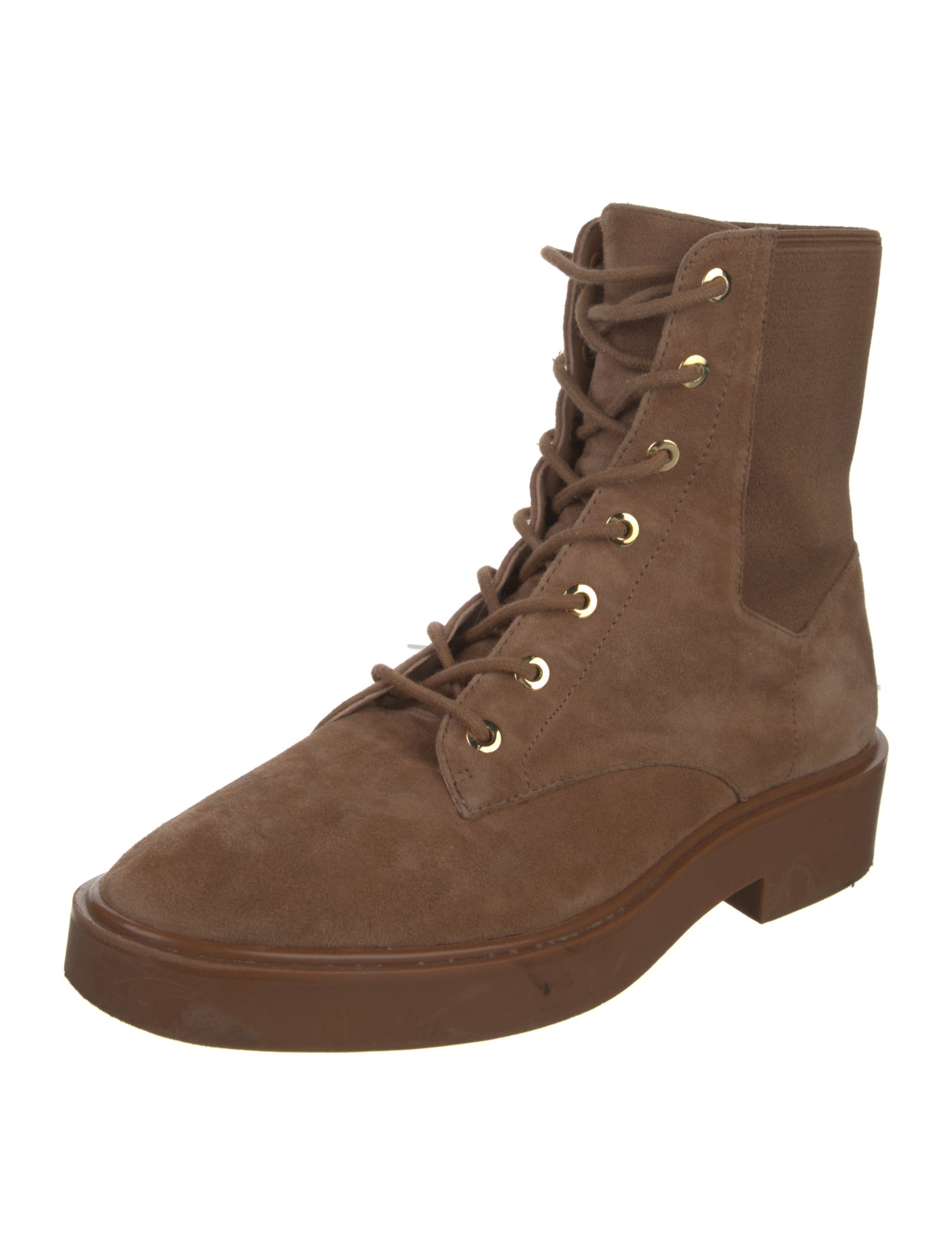 Stuart Weitzman Suede Combat Boots